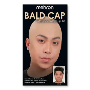 Mehron Professional Bald Cap Kit for Special FX Makeup sfx makeup