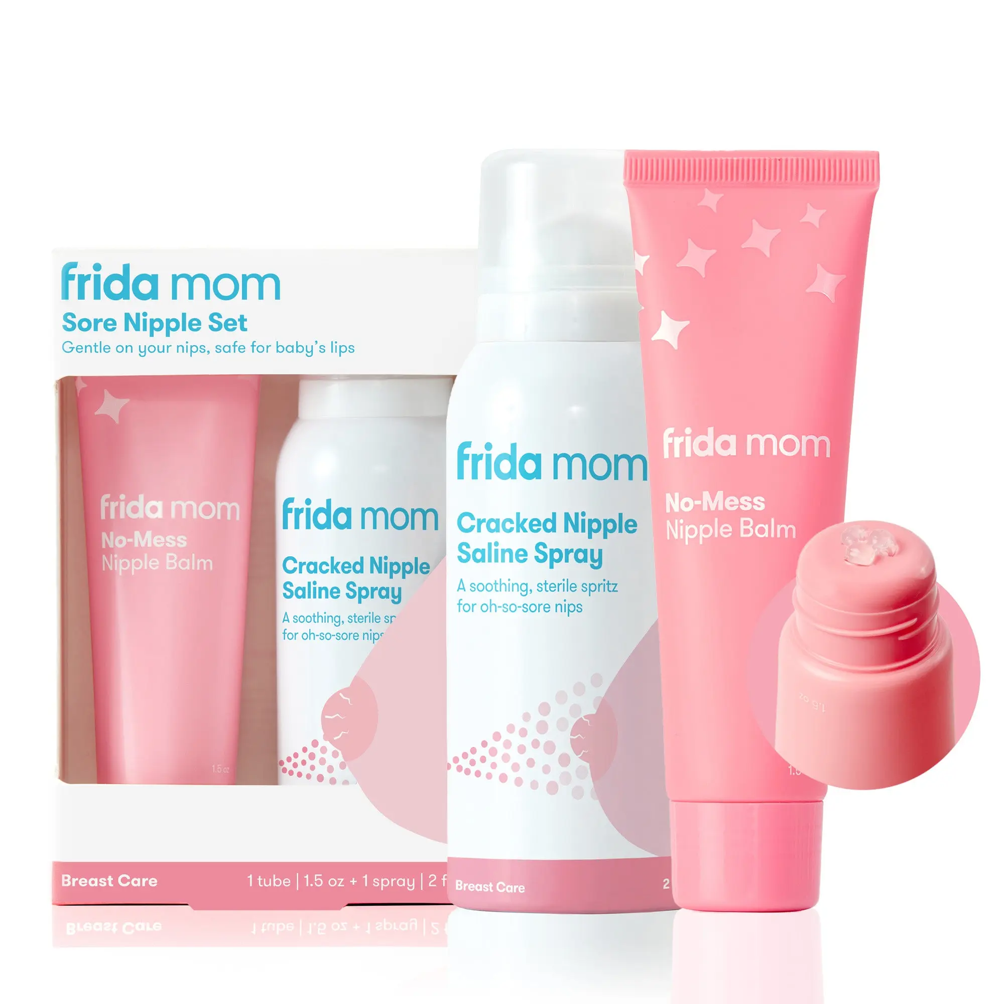 Frida Mom Sore Nipple Set - Body Care, Comfort, and Skin Repair Gift for Body Care and  Skin Repair