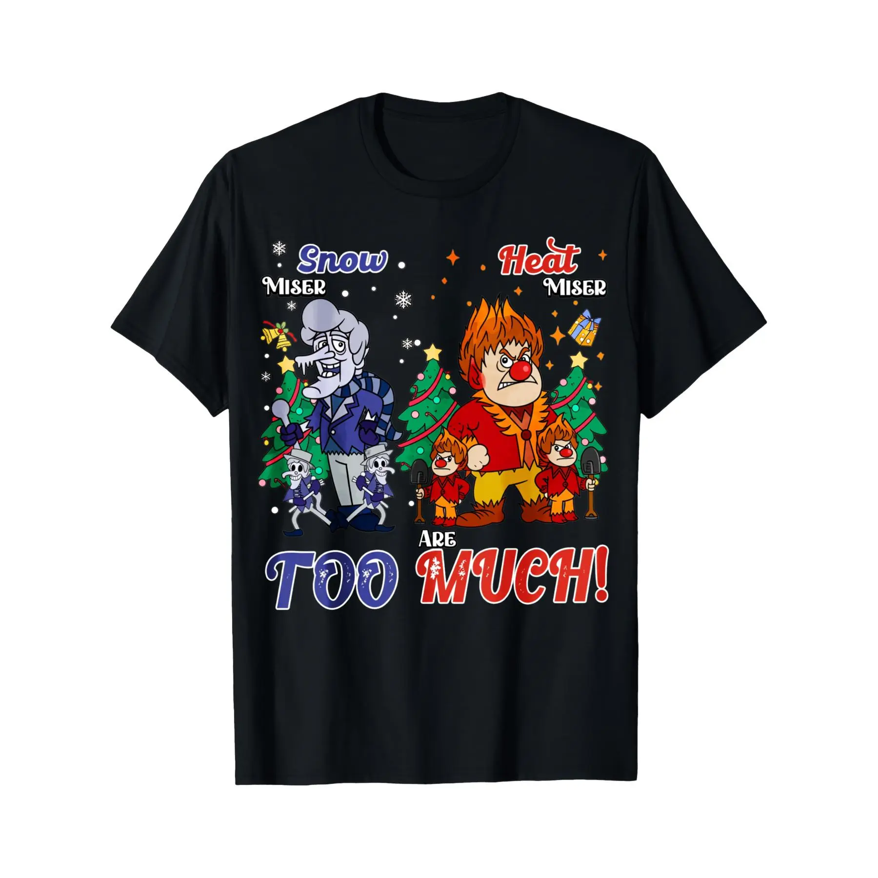 Delivered after Christmas-Unisex Christmas Miser Brothers T-Shirt - Heating & Cooling Classic Graphic, Unisex Breathable Cotton