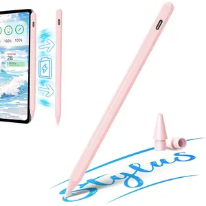 Stylus Pen for iPad 10th Generation Pencil for iPad A16 11th/10th/9th/8th/7th, Magnetic, Palm Rejection Pencil for Apple iPad Air 4/5th, iPad,mini 5/6th, iPad Pro 11/12.9 inch, Pink, Touch Stylus Pen