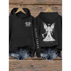 Sleep Token Band 2 side and Left Sleeve Logo Sweatshirt Hoodie Unisex S-5XL OJ4 T