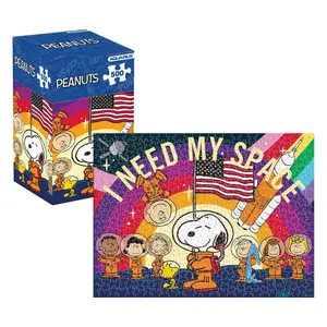 Peanuts Snoopy in Space 500 Piece Jigsaw Puzzle (Vertical Box)