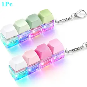 Keyboard Fidget Toy Light Up, Clicky & Silent Keyboard Clicker, Quiet Fidget Toys for Adults, Stress Relief Gifts, Boost Focus & Calm Anxiety