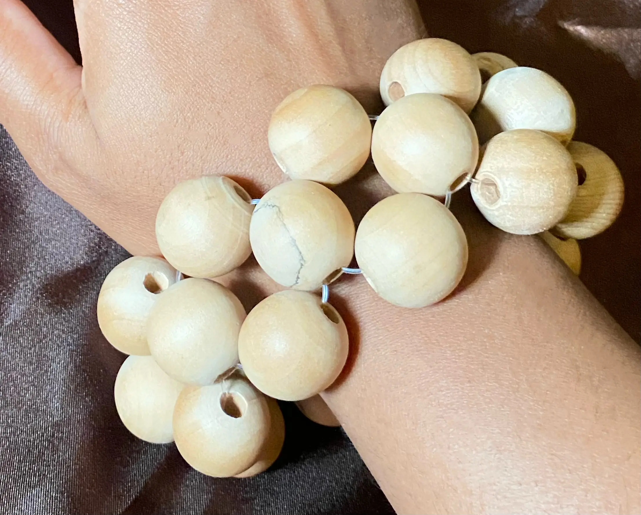 Wooden Bangle - Natural Wood Finish, Simple Design, Ideal for Everyday Wear