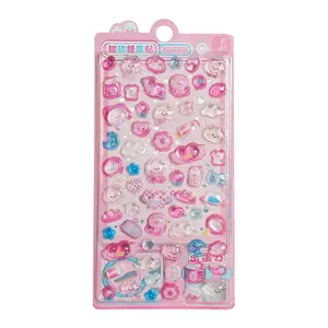 1 pc, candy-themed sticker, cartoon relief 3D transparent colored decal, perfect for DIY phone case accessories and stationery decorations, a unique gift to give to friends and family.