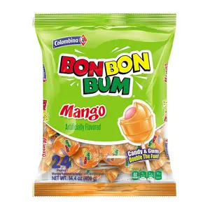 Colombina Bon Bon Bum Lollipops Mango Flavor (24 Count)