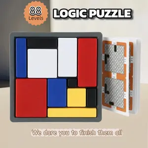 Educational Logic Toy, Logic Puzzle Brain Teaser Game for Kids & Adults, 88 Challenging Levels, Travel Games for Ages 7+, Gifts for Boys and Girls,Christmas gift