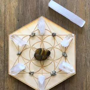 Personal Power Crystal Grid Kit with Manifestation for Spiritual Growth