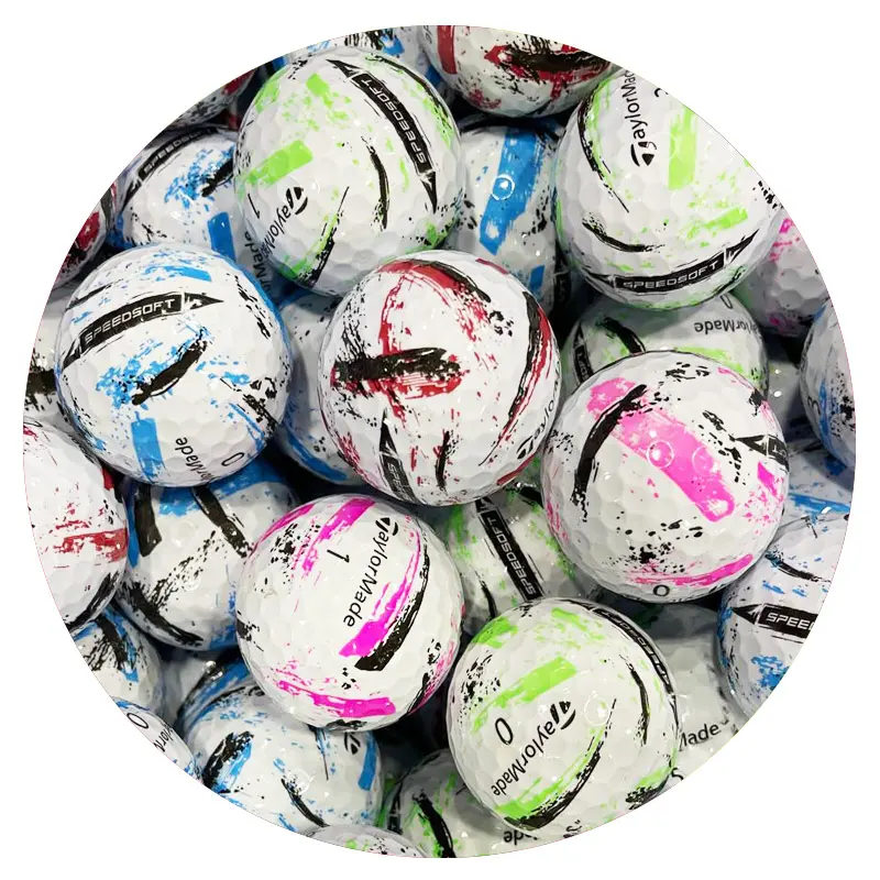 TaylorMade SpeedSoft Ink Mix - Mint Golf Balls, Premium Golf Equipment TaylorMade SpeedSoft Ink Mix - Mint Golf Balls, Premium Golf Equipment