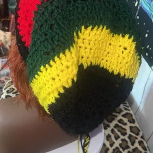 Crochet handmade loc caps Men's & Women's Crochet Loc Caps Dreadlock Cap Multi-Color Bucket Hat Handmade Comfortable & Stylish Perfect Fit for Locs