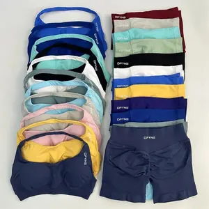 DFYNE Impact Sports Bra & Shorts/Leggings Set - Seamless High-Performance Activewear for Ultimate Comfort Lightweight Athletic Outfits with Tummy Control & Moisture-Wicking Fabric