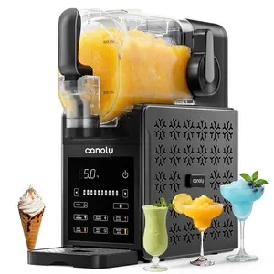 Canoly 2-in-1 Slushie & Soft Serve Ice Cream Maker | No Ice Needed | Ready in 15 Min | 92oz | 6 Modes | Auto-Clean