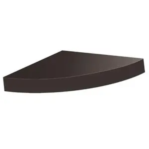 212 MAIN GRD1212ES Amore Designs 12x12x1.75in Wooden Corner Wall Shelf with Hidden Brackets - Grande Espresso Decor, Wall Mounting Commercial Furniture for Living Room