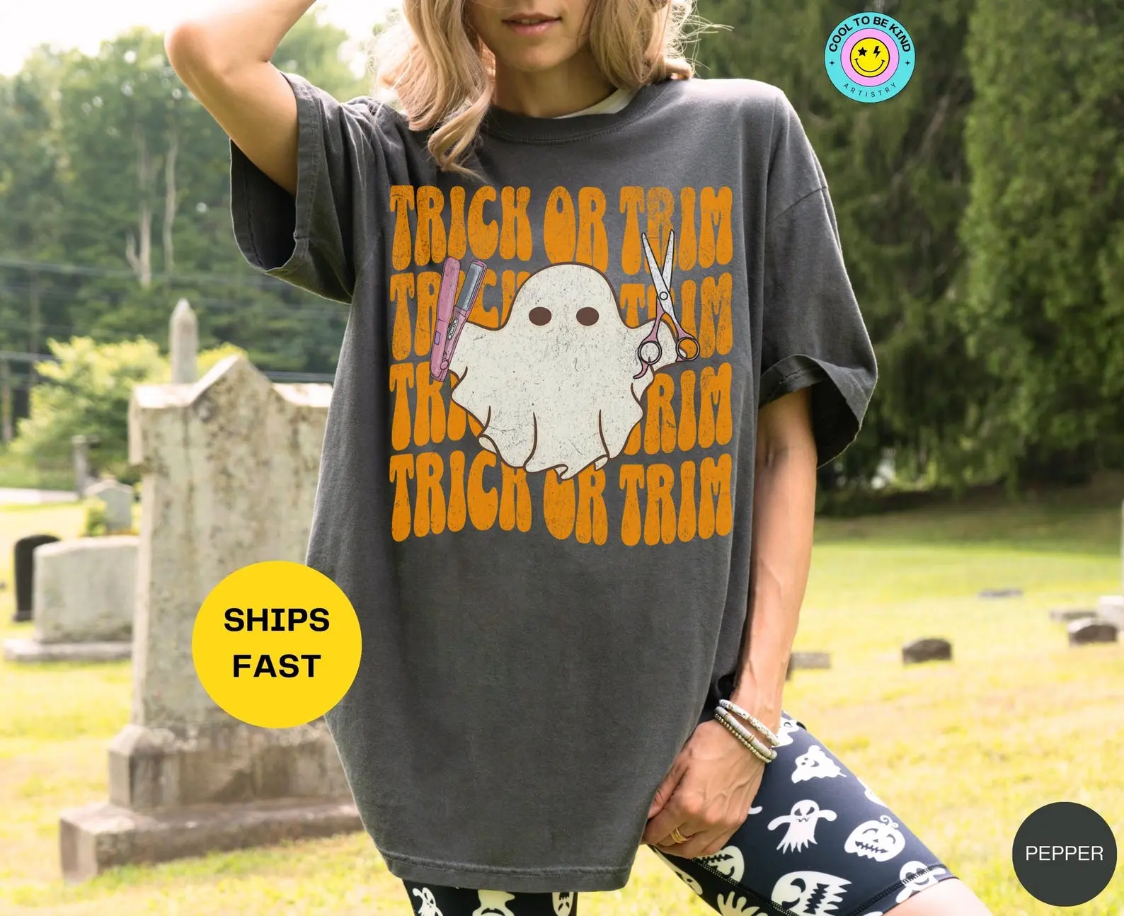 Women's Halloween Top - Hairdresser Tshirt with Comfortable Fabric and Flattering Fit
