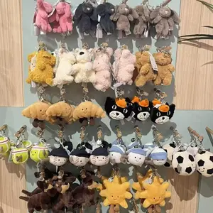Jellycat Soft Plush Keychain Adorable Mini Stuffed Animal Charms for Bags Backpacks & Keys Perfect Gift for Collectors and Birthdays Multiple Designs Versatile Use