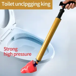 Toilet Plunger, Home Drain Cleaner, Sink Unclogger, High Pressure Air Pump, Durable Metal Material, Long-Lasting Use