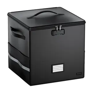 XJ-HOME Large Fireproof & Waterproof Safe for Vinyl Turntables, Record Players, and LP Collections - Secure Storage for Hi-Fi Audio Equipment & Valuables