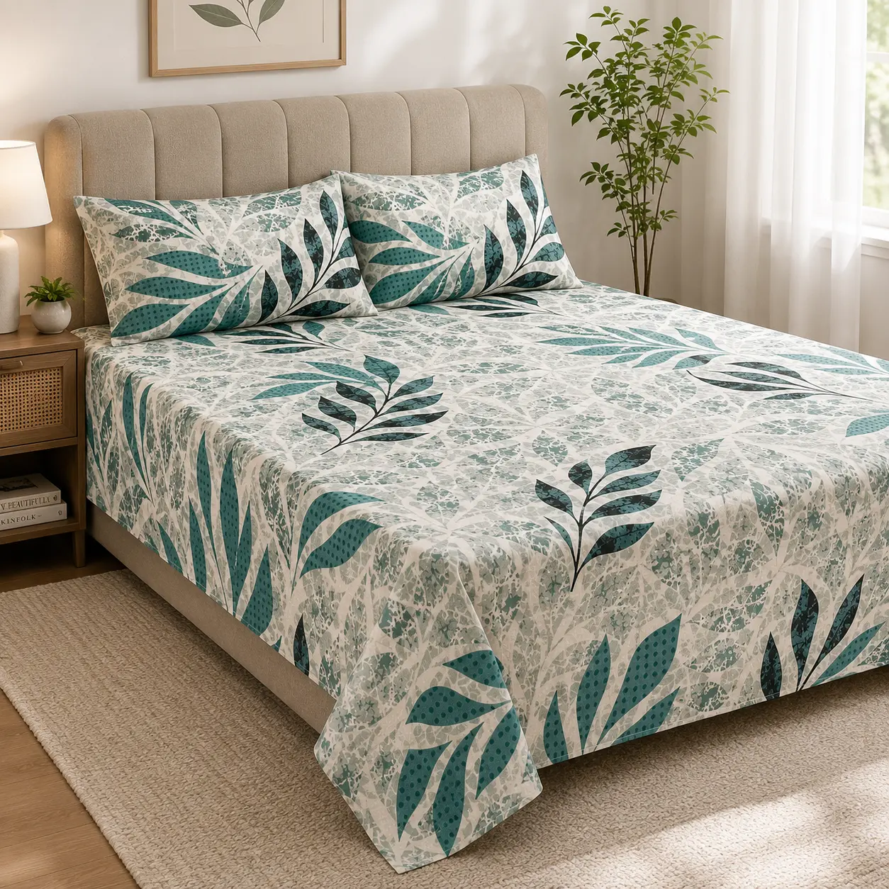 EZee Comforts Sage Canopy Bedsheet Set - Soft Luxury Bed Sheets for Every Bedroom