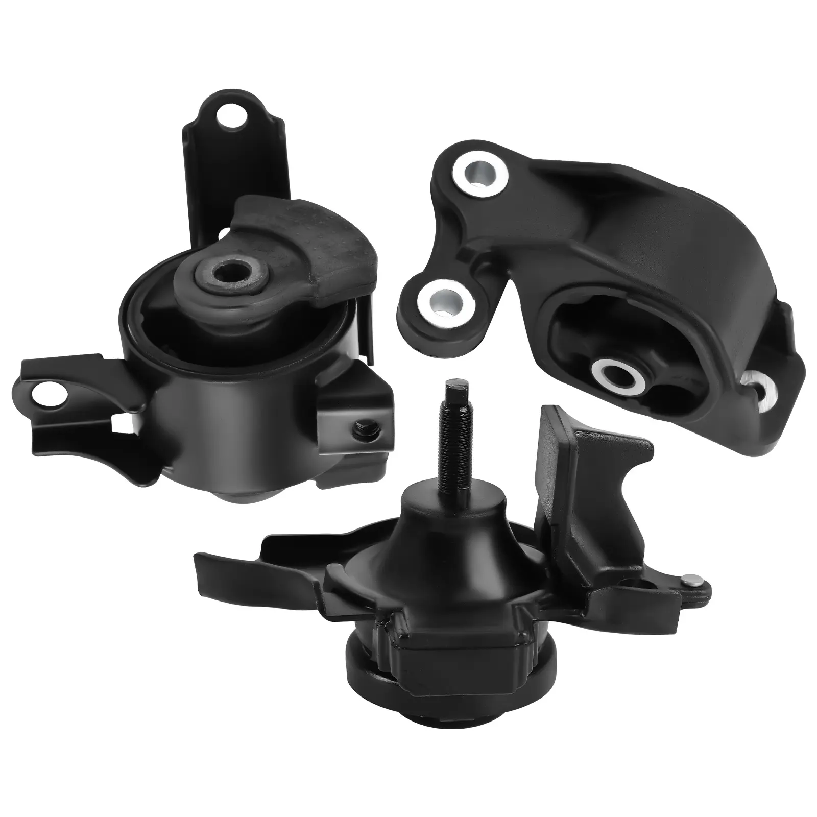 3Pcs Engine MotorTrans Mount compatible for Honda Fit l4 1.5L 2007-2008 Auto Trans new