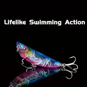 Lure Bait Pencil Zigzag Hard Bait Fake Bait Surface Series Long Casting Wave Lying Topmouth Culter Bass Bait Sea Fishing