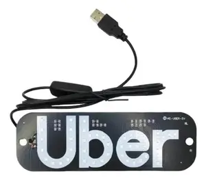 Share Light Sign APP for car, LED light windshield, green LED sign with suction cups for a better UBER LYFT  shared experience in the car.