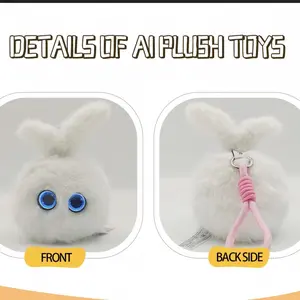 【】AI Electronic Pet Smart Plush Interactive Toy with Multi-Language Dialogue & Emotional Companion Features for Stress Relief