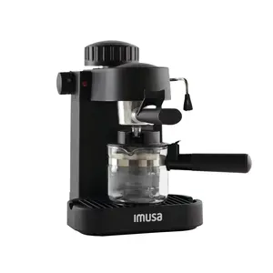 IMUSA 4 Cup Manual Espresso Maker Black Espresso/Cappuccino 800W Glass Carafe IMUSA 4 Cup Manual Espresso Maker Black Espresso/Cappuccino 800W Glass Carafe