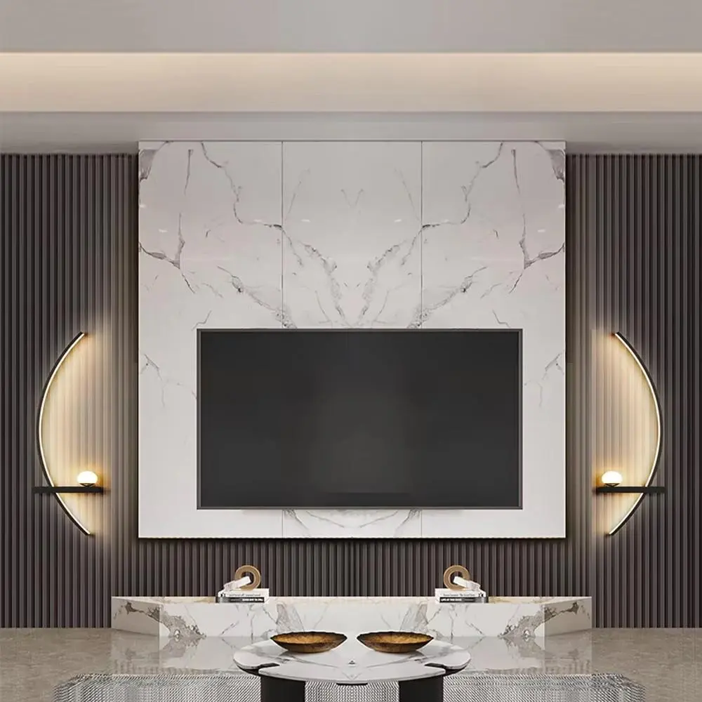 LED Wall Lamp, Curved Moon-Shaped Decorative Wall Light, Indoor decorative light, 3500K Warm Light, Hardwired Drill-Mount Installation, Suitable for Living Rooms, Bedrooms, Hallways, Home Interior Decor Wall Lamp, Indoor Lighting, Decorative Lamps