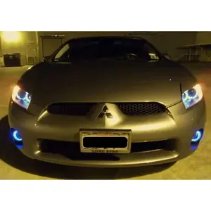 BlingLights Brand White Halo Fog Lights for 2006 2007 2008 Mitsubishi Eclipse