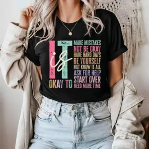 Back To School Teacher's Favorite – Oversized T-Shirt Promoting Mistakes as Learning Moments