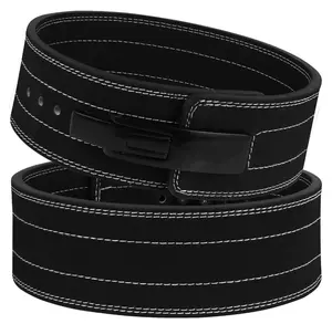 weightlifting leather belt for unisex heavy lifting power lifting lever belt.