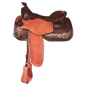 Billy Royal Two-Tone Roughout Western Saddle