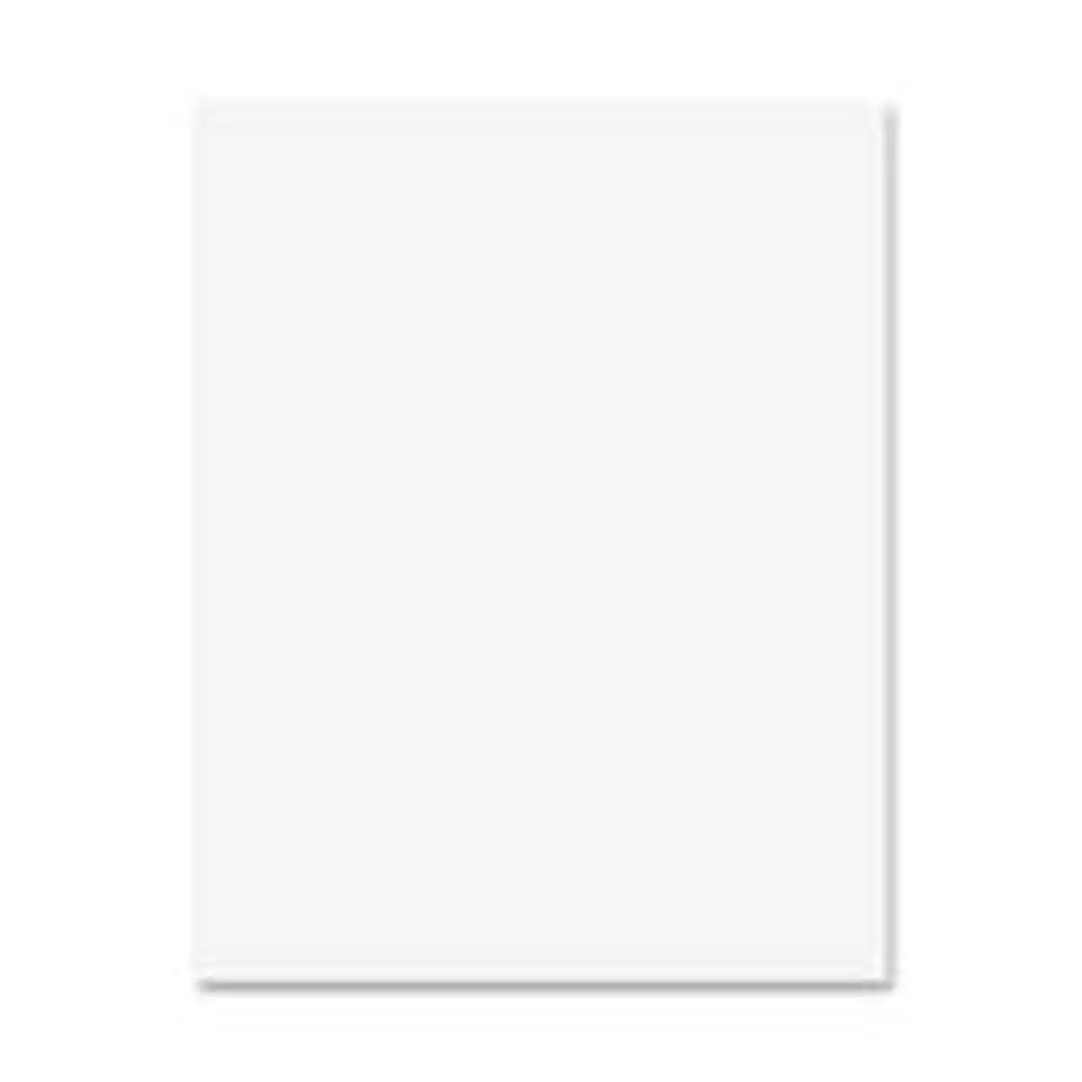 Pacon Railroad Poster Board - Office Presentation Supplies, 14-Point Stock, 28x22 in (28 l x 22 w x 2 d in), 1-Side Coated Surface, Thick Smooth Hard Cardboard, 50 Sheets per Carton, White for Office Use