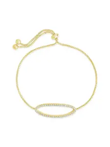 Oval CZ Slider Bracelet