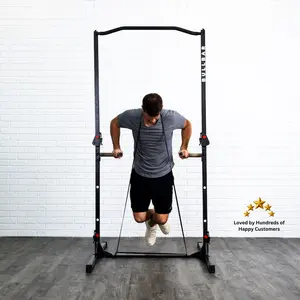 Bullbar 2.0 Portable Pull-up Bar and Dip Station for Home Gym Calisthenics Strength Training Fitness Equipment