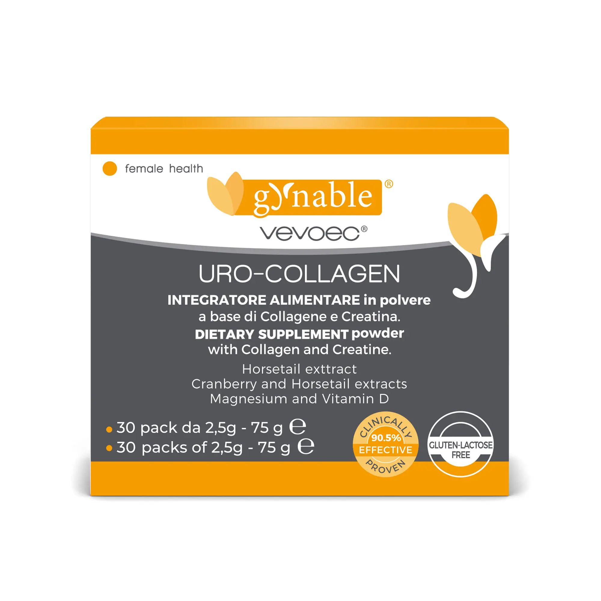 Gynable Made in Italy: Bladder Control & Perimenopause Supplement for Women. Uro Collagen for Pelvic Floor Strength, Black Cohosh for Menopause Hormone Balance, Vaginal Moisture & Dryness Relief. 30-Day Supply (Best at 3 Months). Summervibes, Postpartum,,