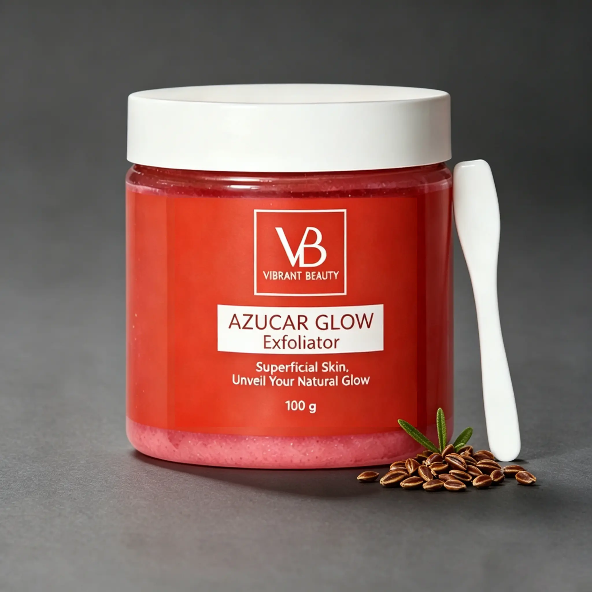 VB AZUCAR GLOW Exfoliator 100g, Natural Sugar-Based Face & Body Scrub, Gentle Exfoliating Polish for Dead Skin Removal, Reveals Smooth, Radiant & Glowing Skin