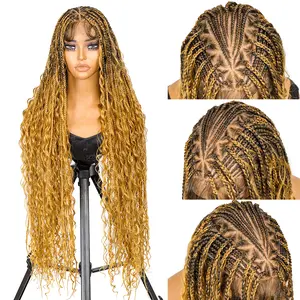 Spring Musts SuperNova #T1B/27/144 36” Boho Style Full Lace Braided Wig - Special Top Design | Lightweight, Versatile & Trendy | Perfect for Any Occasion | Elevate Your Look with Effortless Glamour FallFreshness!