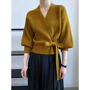 PlusSize,Women'sElegantSoftWind-styleFleeceCoat-V-NeckLongSleeveWinterWarmCoatwithTieBelt,LooseJacket,MachineWashableSolidBlackOuterwearforFall&Winter,VersatileCasualtoFormalOutfits,ChicV-NeckDesignwithTieDetail,Sof