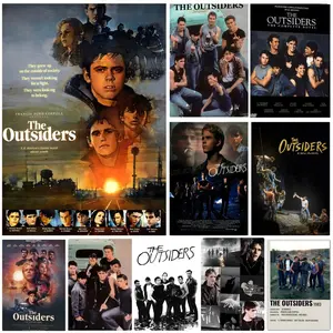Movie The O-Outsiders Poster Self-Adhesive Waterproof Art Sticker, Aesthetic Minimalist Wall Poster Print for Coffee Shop, Bar & Home Room Decor