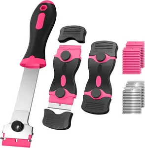 60 Blades (30 Plastic + 30 Metal) – Multi-Purpose Glass, 3 Pack Razor Blade Scraper Set  Cooktop, Sticker, Paint & Gum Remover – Perfect Gift for Valentine’s, Easter & New Year