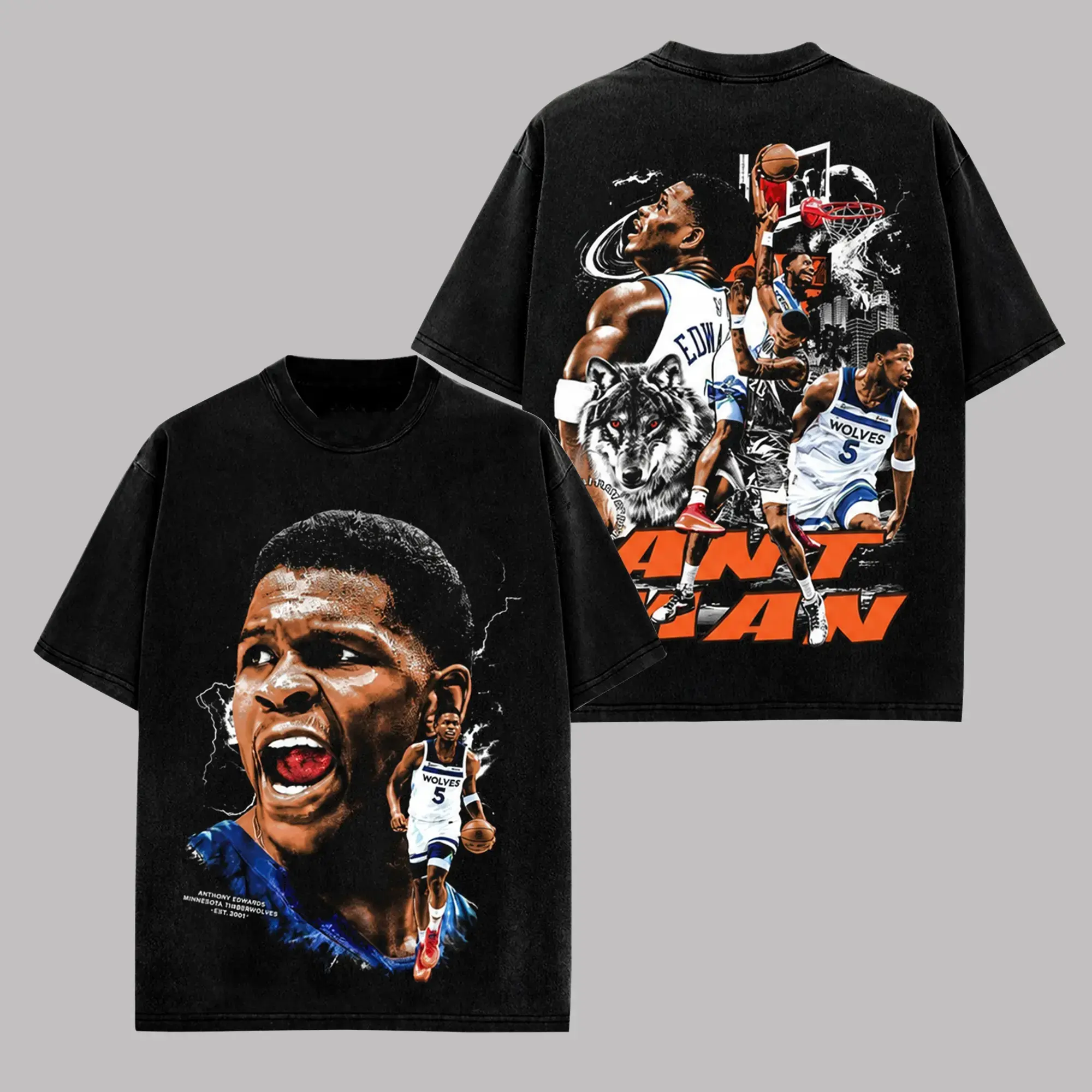 100% Cotton] Anthony Edwards Vintage Graphic T-Shirt, Ant Man Basketball Tee, Minnesota Wolves Inspired Streetwear Shirt, Retro  Fan Oversized Tee For Sports Lovers And Sneaker Culture breezy bowl outfit
