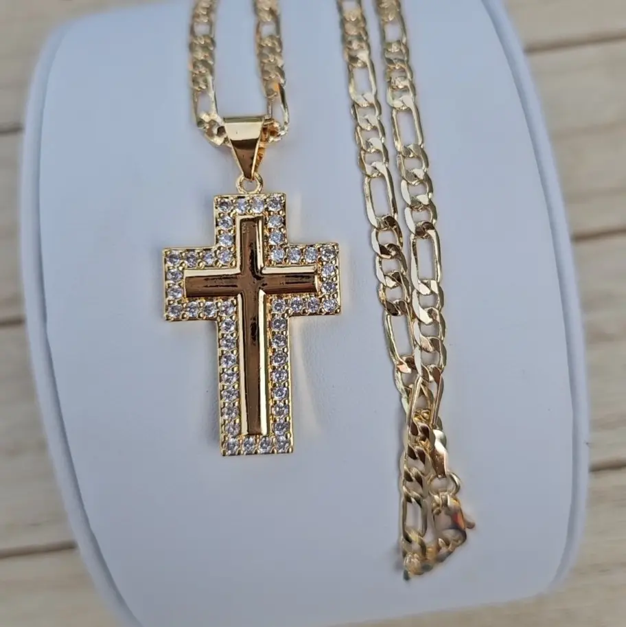 Gold necklace pendant gold plated
