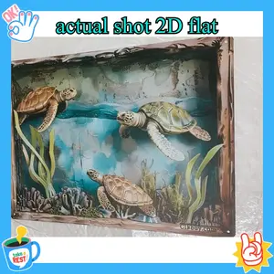 Aluminum Wall Art Sea Turtle Decor for Coastal Ocean Theme Vintage Rustic Home Living Room Bedroom Decoration Metal Wall Art