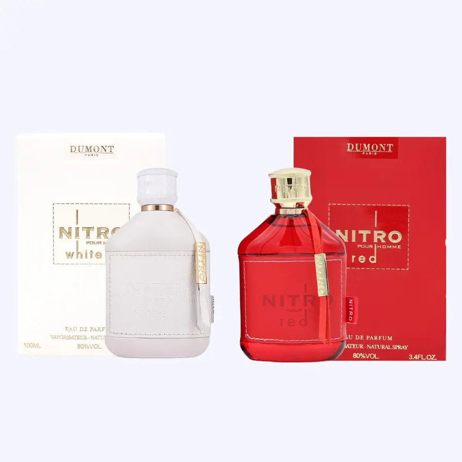 Dumont Paris Nitro Red Men's Eau de Parfum Spray - Long-Lasting Woody Amber, Spicy Fragrance with Watermelon, Rosemary, Vanilla Scents - Made in France - 3.4 fl oz/100 ml - for Adults, 100Ml, Ozonic Spicy, 3 To 3.9 Fl Oz, Cologne, Citrus, Edp, All-Day Sta