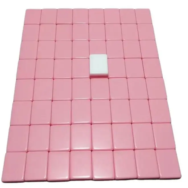 65 Pink Blank Block Set, Board Game Accessories, Family Fun Tabletop Game, Family Fun Game