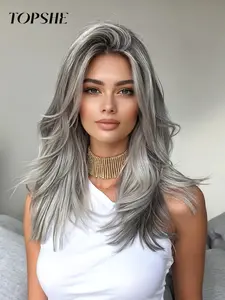 Elegant Long Curly Wig, Hand-Woven Lace, Breathable and Lightweight, Natural Look, Fashionable Style, Medium Length, All Seasons, Natural Looking Wig