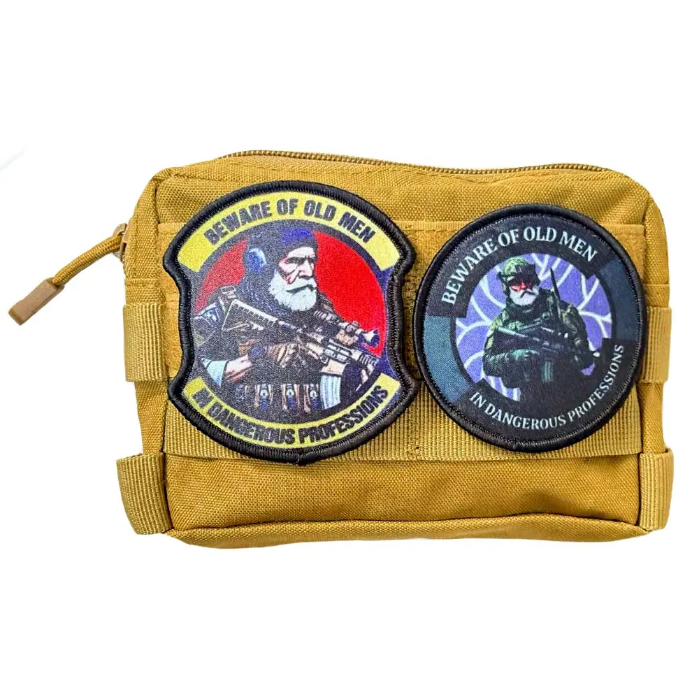 M4 Fat Man Rifleman Morale Patch, Soldier Hook&loop Emblem, Combat Armband, Backpack Stickers, Nylon Material, Plain Surface