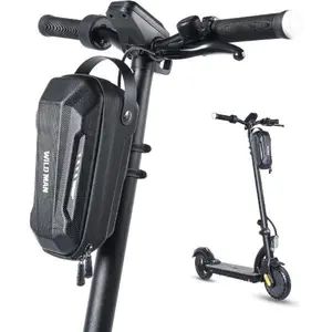 Scooter Storage Bags, Quick Release 2L Capacity Scooter Handlebar Bag for Carrying Charger Tools Repair Tools with Waterproof Hardshell, Compatible with Scooters And Bikes