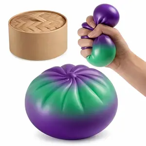 Viral Squishy Buns Satisfying ASMR Slow-Rise Dumplings Perfect Desk Fidget Toy for Focus Stress Relief Compact Easy to Use